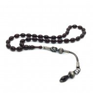 Kazaz Püsküllü Arpa Kesim İskender İmame Bordo Sıkma Kehribar Tesbih Kazaz Püsküllü Arpa Kesim İskender İmame Bordo Sıkma Kehribar Tesbih