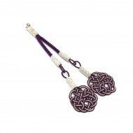 Mor İkili Bakır Kazaz Tesbih Püskülü Mor İkili Bakır Kazaz Tesbih Püskülü