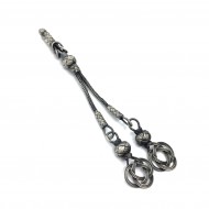 İkili 1.000 Ayar Gümüş Oksitli Kazaz Tesbih Püskülü İkili 1.000 Ayar Gümüş Oksitli Kazaz Tesbih Püskülü