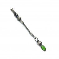 Yeşil Zirkon Taşlı 1.000 Ayar Gümüş Oksitli Kazaz Tesbih Püskülü Yeşil Zirkon Taşlı 1.000 Ayar Gümüş Oksitli Kazaz Tesbih Püskülü